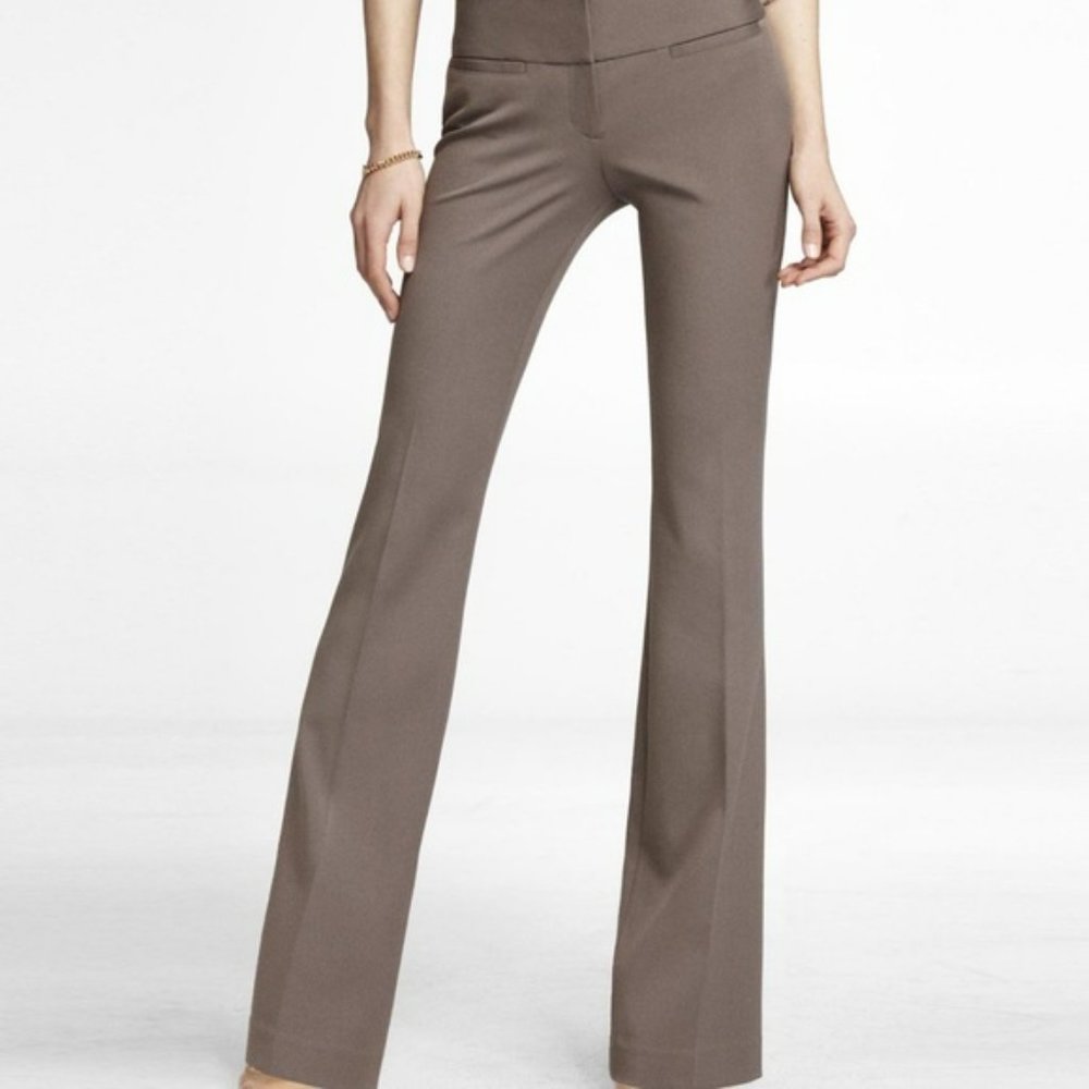 Express Editor Wide Waistband, Tan Brown, Size 4, NWT!